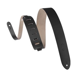 Levys Genuine Leather Guitar Strap 2" (Black)