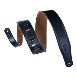 Levys Garment Leather Guitar Strap 2 1/2" (Black)