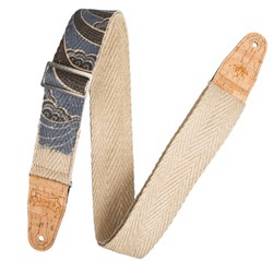 Levys Vegan Hemp Guitar Strap 2" (Island Design)