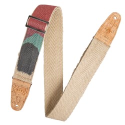 Levys Vegan Hemp Guitar Strap 2" (Sunset Design)