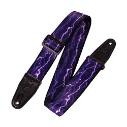 Levys Polyester Guitar Strap 2" (Lightning Motif)