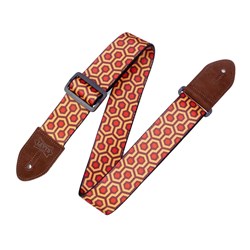 Levys Polyester Guitar Strap 2" (Red/Yellow)