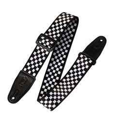 Levys Polyester Guitar Strap 2" (Checkerboard Motif)