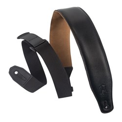 Levys Ergonomic Ripchord Guitar Strap 2 1/2" (Black)