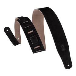 Levys Suede Guitar Strap 2 1/2" (Black)