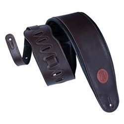 Levys Garment Leather Bass/Guitar Strap 4 1/2" (Dark Brown)