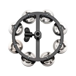 Meinl HTHH1BK Single Row Stainless Steel Hi-Hat Tambourine