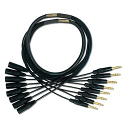 Mogami 8 x TRS to 8 x XLRM Cable (10ft)