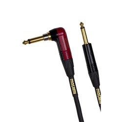 Mogami Gold Instrument Cable Straight to Silent Right-Angle (18ft)