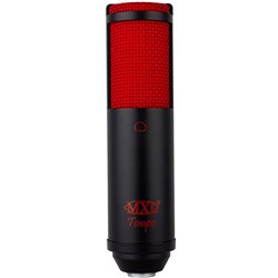 MXL Tempo USB Condenser Mic w/ Headphone Output (Black / Red)