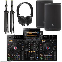 Pioneer XDJRX3 Bundle w/ 2x JBL EON715 Speakers, AIAIAI TMA-2 DJ Headphones & Stands