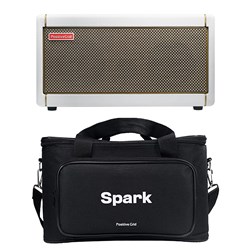 Positive Grid Spark Smart Guitar Practice Amp 40 Watt (Pearl) w/FREE BAG