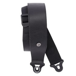 D'Addario 2.5" Comfort Leather Auto Lock Strap - Black