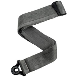 D'Addario Auto Lock Nylon Guitar Strap (Metal Grey)