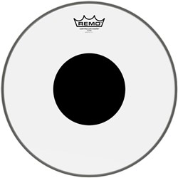 Remo CS-0313-10 Controlled Sound Clear Black Dot Drumhead Top Black Dot, 13"