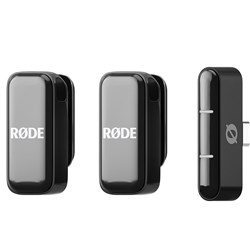 Rode Wireless Micro Ultra- Compact Wireless Microphone for USB-3 Smartphones (Black)