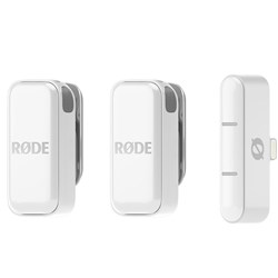 Rode Wireless Micro Compact Wireless Microphone for Lightning Smartphones (White)