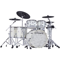 Roland VAD716 V-Drums Acoustic Design 6-Piece Wood Shell Kit (Pearl White)