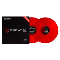 Serato Scratch Live Control Vinyl 25th Anniversary Edition Pair (Translucent Red)