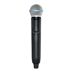 Shure GLXD2+ / B58 Digital Wireless Dual Band Handheld Transmitter Beta 58 Vocal Mic