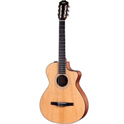 Taylor 112ce-N Grand Concert Nylon-String Acoustic Electric Guitar (Natural) inc Bag