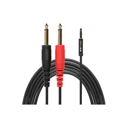 1010 Music 3.5mm To Dual 1/4" Stereo Breakout Cable 1.4m (3-Pack)