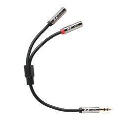 1010music 3.5mm Male to Dual 3.5mm Female Stereo Breakout Cable (15cm)