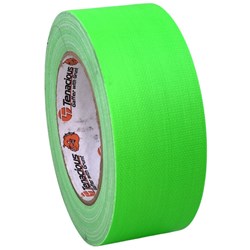 Tenacious Tapes FL166 Fluro Cloth Matt Tape (Green) 25 Metre x 48mm Roll