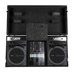 UDG Ultimate Flight Case Set Pioneer PLX-CRSS12 & 10"/12" Mixer w/ Wheels (Black)