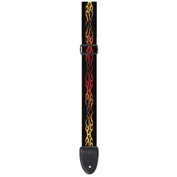 XTR 2" Flames 1 Poly Guitar Strap