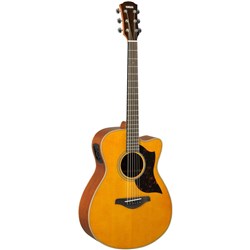 Yamaha AC1M Concert Body Acoustic Electric Guitar w/ Cutaway (Vintage Natural)