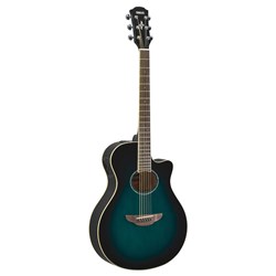 Yamaha APX600 Thin-Line Acoustic Guitar w/ Cutaway & Pickup (Oriental Blue Burst)