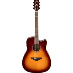 Yamaha FGC-TA TransAcoustic Electric Guitar w/ Cutaway (Brown Sunburst)