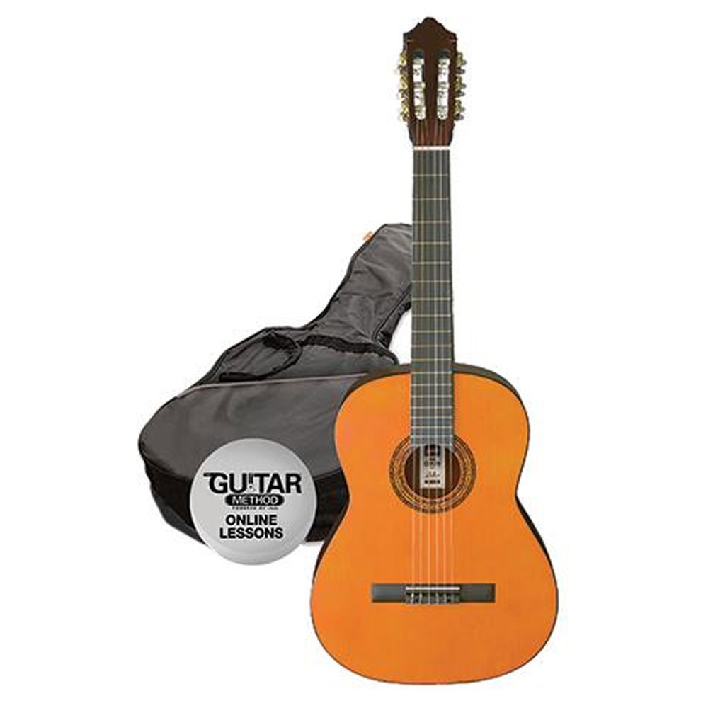 Ashton SPCG14 AM Starter Pack 1 4 Size Nylon String Guitar w Bag Amber