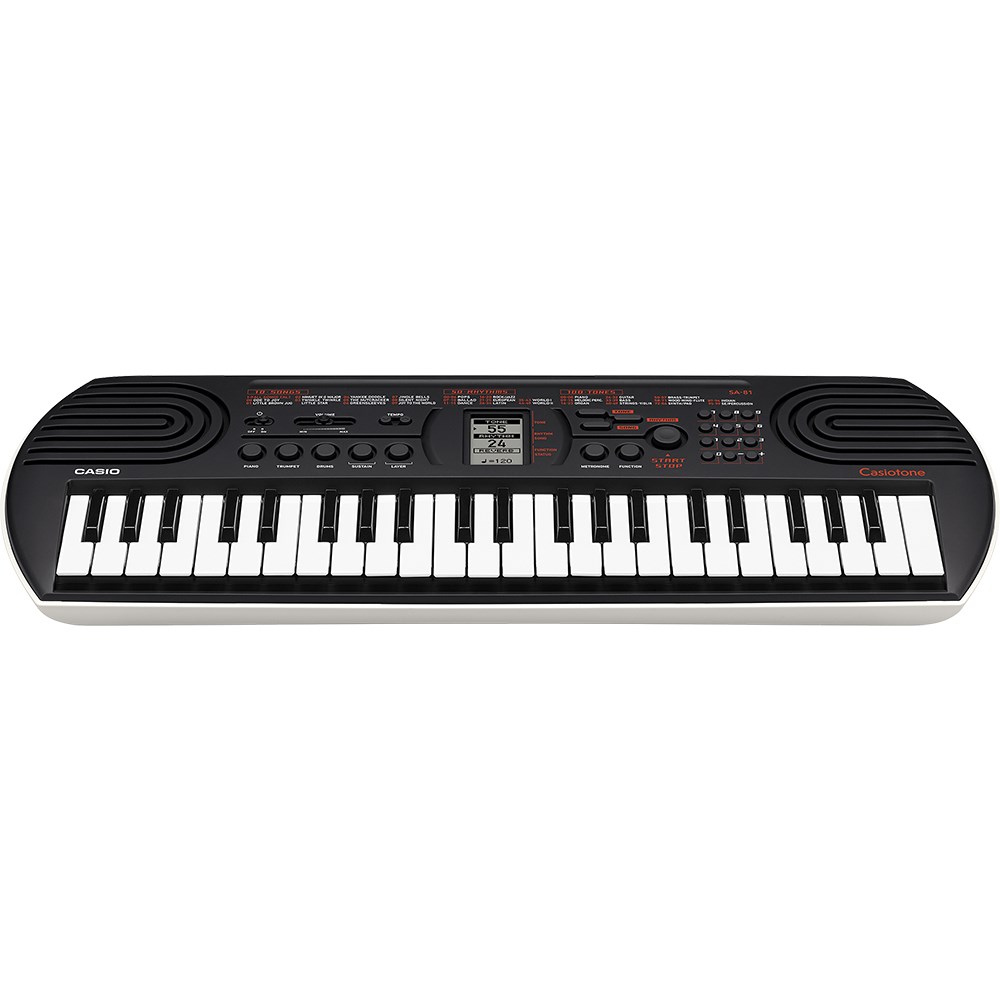 Casio Casiotone SA81 44 Key Portable Mini Keyboard Black