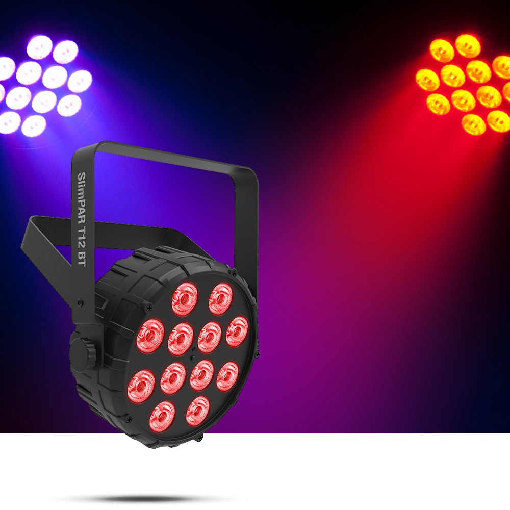 Chauvet SlimPar T12 BT 12 X 2.5 Watt TRI LEDs with Bluetooth App