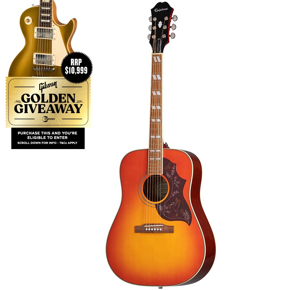 epiphone by gibson limited edition hummingbird pro