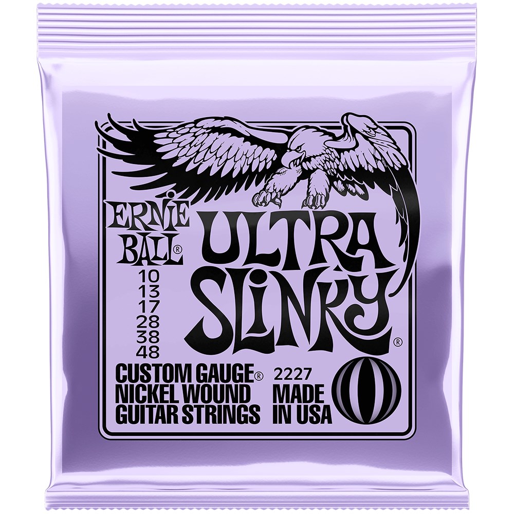 Ernie Ball Ultra Slinky Nickel Wound Electric Guitar Strings 10