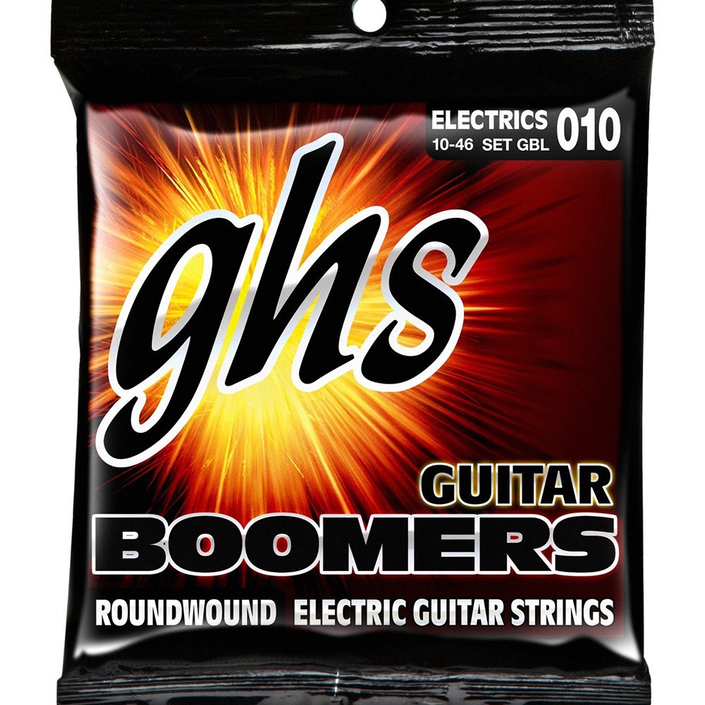 GHS Boomers GBL 6-String Roundwound Electric Guitar Strings - Light (10-46)  | Electric Guitar Strings - Mannys Music // Mannys Music