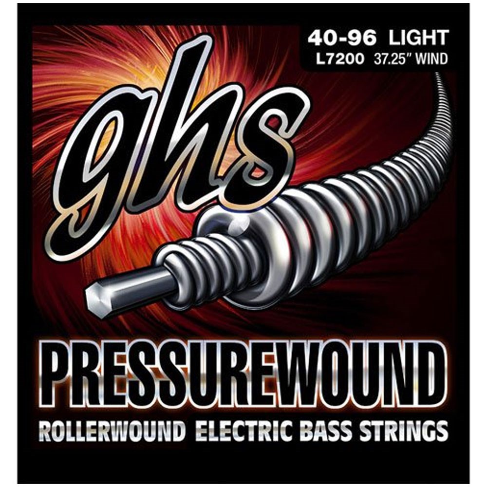 GHS Pressurewound Bass Strings Set 40 96 Bass Guitar Strings