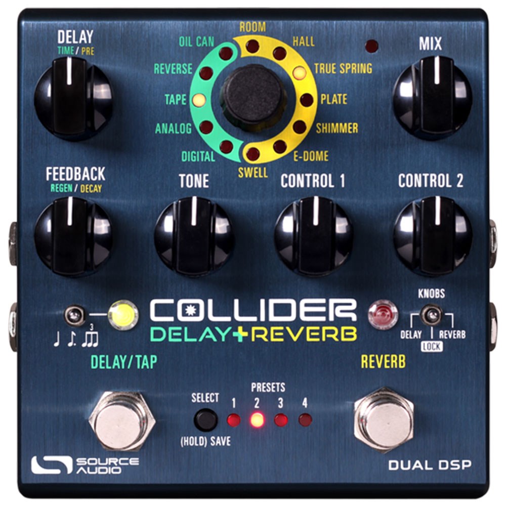 Source Audio Collider Stereo Delay + Reverb