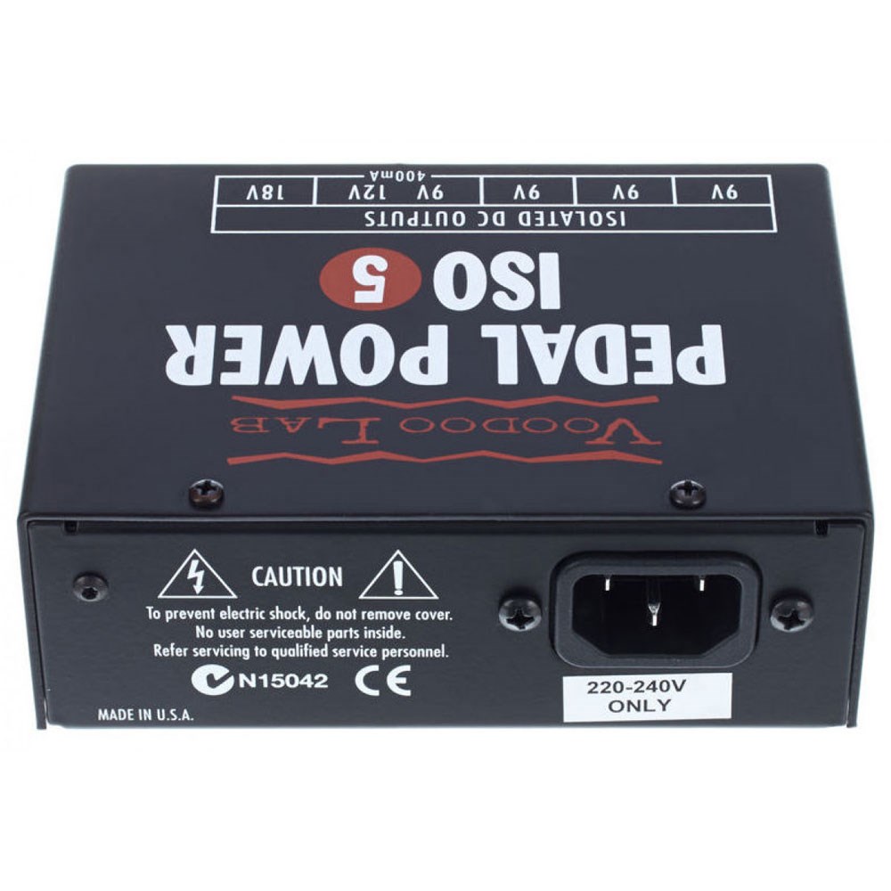 Voodoo Lab Pedal Power ISO-5 5 Outlet Isolated Power Supply for DC 