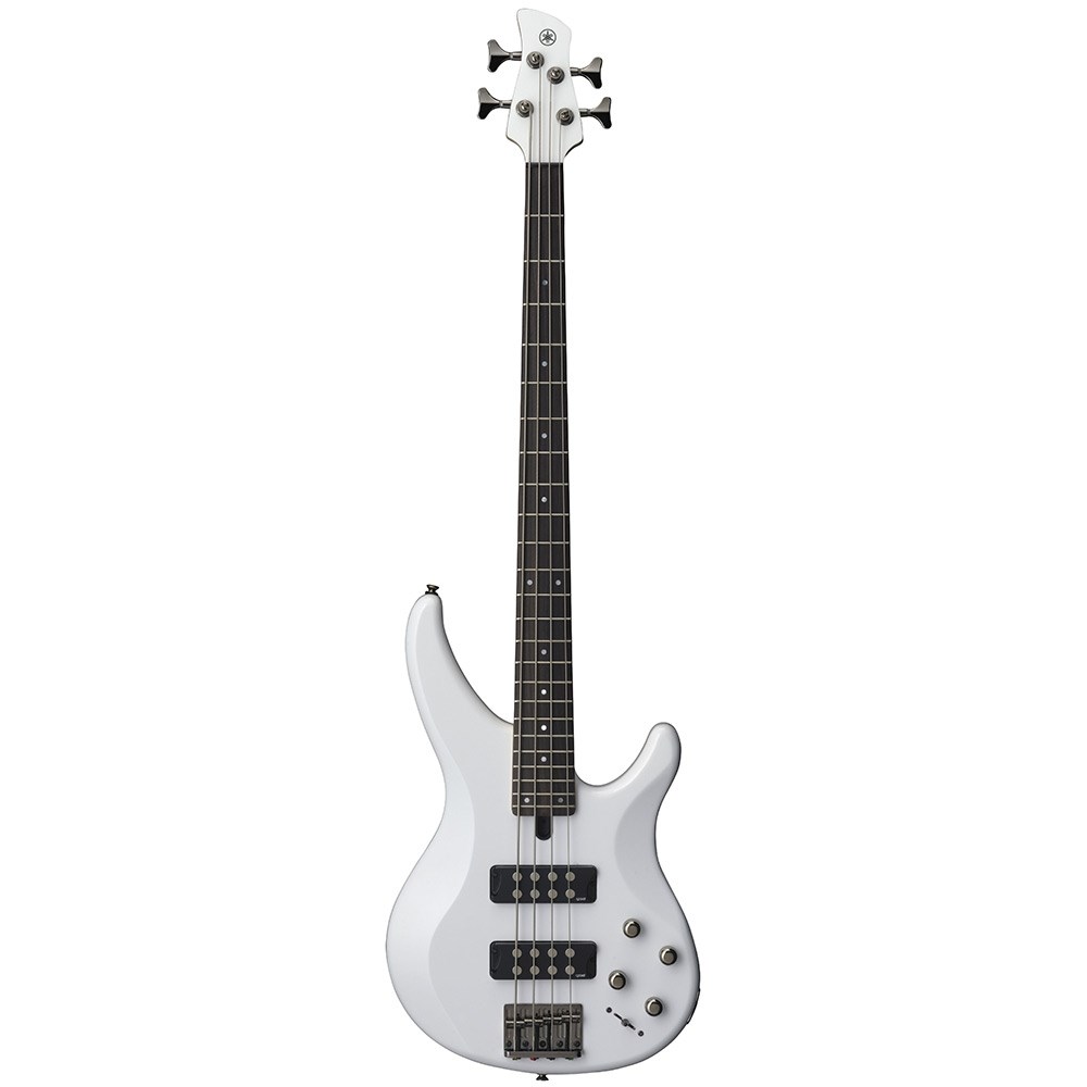 White bass store guitar