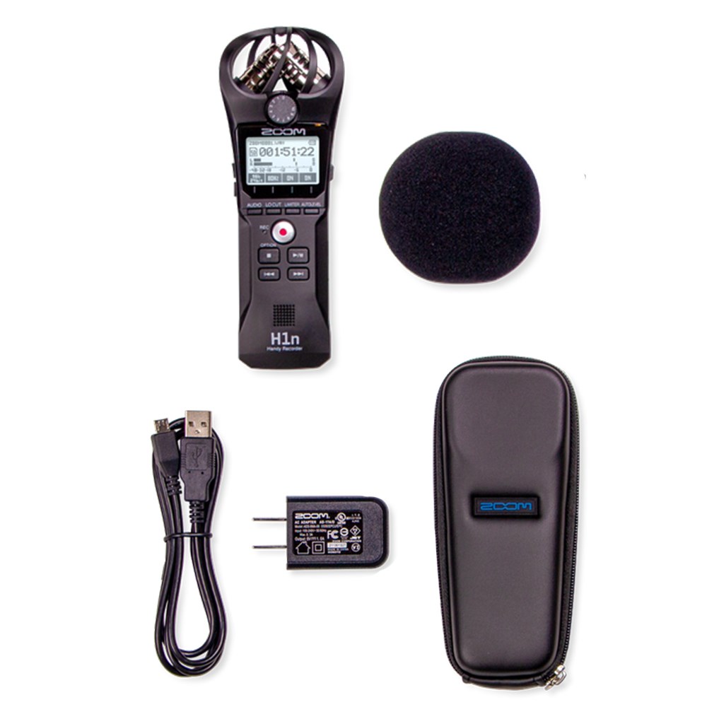 Zoom H1n Handy Recorder w/ Accessory Pack (Black) | Recorders 