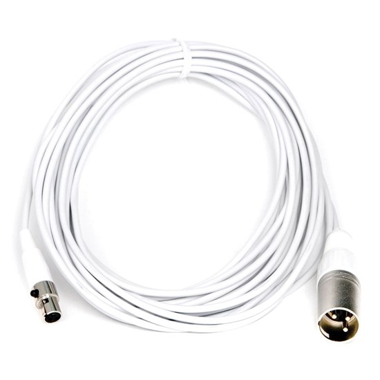 Audix CBLM25W 25 Foot Mini-XLRf to XLRm Cable White