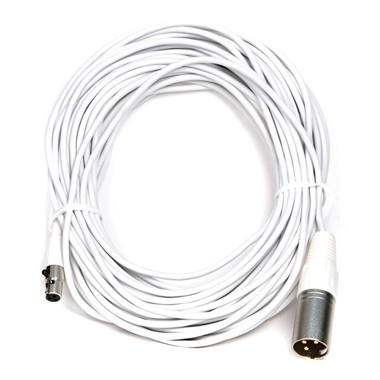 Audix CBLM50W 50 Foot Mini-XLRf to XLRm Cable White