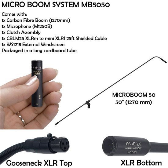 Audix MB5050-C MicroBoom System 50