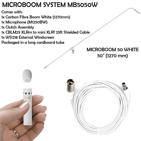 Audix MB5050W-C MicroBoom System White 50