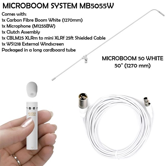 Audix MB5055W-C MicroBoom System White 50