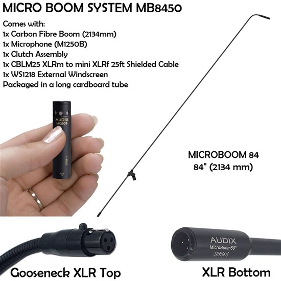 Audix MB8450-C MicroBoom System 84